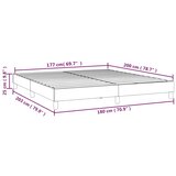  Okvir za krevet s oprugom smeđesivi 180x200 cm od tkanine | shoptok.hr