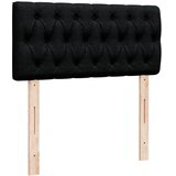  Krevet s oprugama i madracem crni 100 x 200 cm od tkanine | shoptok.hr