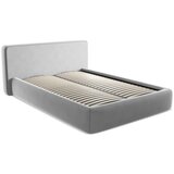 Makamii Sivi tapecirani bračni krevet s prostorom za odlaganje s podnicom 140x200 cm Kiana – | shoptok.hr