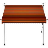 Tenda na ručno uvlačenje 200 cm narančasto-smeđa | Eponuda.com