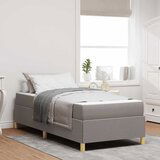 vidaXL Krevet s opruga kutije Ostalo Crna i smeđa i bijela 80 x 200 cm | shoptok.hr