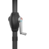  Sklopivi vrtni balkon suncobran, podesiv, 210 cm – sivi | shoptok.hr