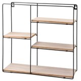 Kengur Frame square, metalna polica za zid, crna, 40 x 10 x 40cm | ePonuda.com