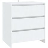 Maison Chic Komoda - Predalnik bela 70x41x75 cm iverna plošča, (21716166) Cene