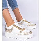 Gemre Golden women's sneakers with a thick sole Dolla | Shoptok.si