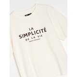 Sinsay Pamučna majica s natpisom | shoptok.hr