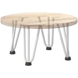  Noge s ukosnicama za stolić za kavu 4 kom. bijele 20 cm, puni čelik | shoptok.hr