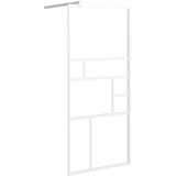 Pregrada za tuš 80 x 195 cm sa staklom ESG bijela | shoptok.hr