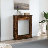 vidaXL Okvir za kamin dimljeni hrast 75x20x87,5 cm inženirski les | Shoptok.si