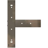  Noge barske mize T-oblike 2kosa naravno jeklo 50x35x(100-101)cm, (21828643) | Shoptok.si