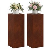  Stalak za biljke 2 pcs Rđa 30 x 30 x 80 cm Otporni čelik - Otporni čelik 2x (30 x 30 x 80 cm) | shoptok.hr