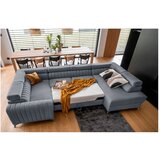 ELTAP Modra raztegljiva/s prostorom za shranjevanje kotna sedežna garnitura (desni kot/v obliki črke "U") Louis – | Shoptok.si