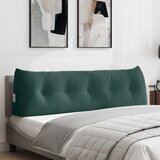  Jastuk za leđa Tamnozelena 160 x 24 x 50 cm Baršun | shoptok.hr