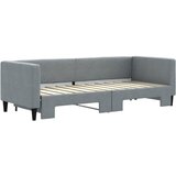  Dnevni krevet na razvlačenje svjetlosivi 80 x 200 cm od tkanine | Eponuda.ba