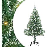 vidaXL Umjetno božično drevo s snežno obloženimi vejicami in LED lučko | Shoptok.si