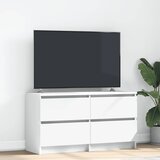 Furnova TV omarica bela 100x35x54 cm inženirski les, (21924129) Cene