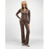 Juicy Couture Del Ray Straight Leg Track Pant With Pocket Smeđa Slike