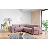 Miuform Ružičasta sklopiva/s prostorom za odlaganje kutna garnitura (s lijevim kutom/u obliku slova L) Classy Sophie – | shoptok.hr