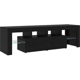 TV ormar 3 pcs Crni hrast 290 x 36,5 x 40 cm Konstruirano drvo | shoptok.hr