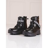 W. POTOCKI Girls' ankle boots Potocki fashion black Cene'.'