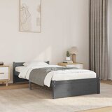  Okvir za krevet od masivnog drva sivi 75 x 190 cm mali | Eponuda.com