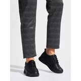 Shelvt Black openwork leather shoes by Sergio Leone | Shoptok.si