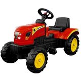 Lean_Toys Traktor s prikolico rdeča na pedale 135 cm | Shoptok.si