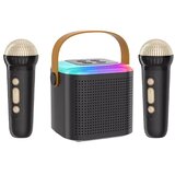 BAVIN mini karaoke zvučnik sa 2 mikrofona crna | ePonuda.com