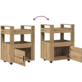  Kuhinjski kolica Artisan Oak 60x45x80 cm Konstruirano drvo | shoptok.hr