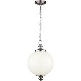 Elstead Lighting Elstead Parkman 1 velika stropna viseča svetilka iz brušenega jekla, E27, (22097887) | Shoptok.si