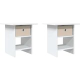  Noćni ormarić 2 pcs Bijelo 41 x 40 x 45 cm Konstruirano drvo | shoptok.hr