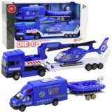  Set policijskih vozil za igro s pogonom na trenje 4u1 - modra | Shoptok.si