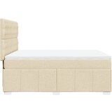  Krevet s oprugama i madracem krem 160x200 cm od tkanine | shoptok.hr
