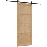  Klizna vrata ORKDAL Prirodna i crna 86 x 211 cm | Eponuda.ba
