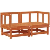  Set lounge namještaja za vrt 7 pcs Vosak Smeđa Masivna borovina - Vosak smeđa | shoptok.hr