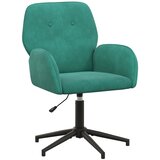 vidaXL Okretna Radna stolica - Uredska stolica 54 x 55 x 90 cm Tirkizna Baršun - Tirkizna | shoptok.hr