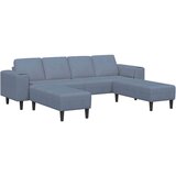  Kavč z blazino Modra 250 x 188 x 76 cm Žametna tkanina, (5000137858) | Shoptok.si
