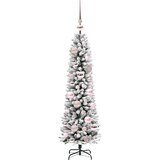 vidaXL Umestno božično drevo med 150 LED Zelena in bela 120 cm | Shoptok.si