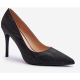 Boto Black Glitter Decorated High Heels Klonisa | Shoptok.si
