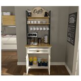 Hanah home Višenamenska vitrina za kafe Krem Hrast Crna boja FRN 21028 | ePonuda.com