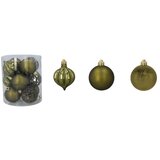 Molarem Home Set od 12 kuglica za božićno drvce - 6 cm, maslinasto zelena Cijene