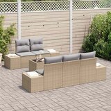  Set od 6 vrtnih sofa s jastučićima bež poliratan | shoptok.hr