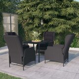  5-dijelni vrtni blagovaonski set tamnosivi | shoptok.hr