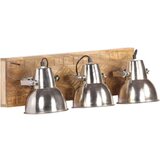  Zidna svjetiljka srebrna 70 x 23 cm E27 drvo manga | shoptok.hr