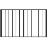  Pasja vrata 8 pcs Črna 100 x 60 cm Cinkana jeklena, (5000232797) | Shoptok.si