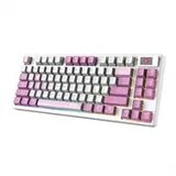 MSI FORGE GK600 TKL WIRELESS VIOLET keyboard Gaming USB + Bluetooth QWERTY Spanish Pink, Violet, White | shoptok.hr