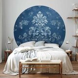  Okrugla fototapeta - Retro ornament in faded blues 280x280 | shoptok.hr