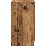  Noćni ormarić s 3 ladice staro drvo 39x35x65 cm | Eponuda.com