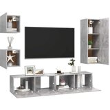  5-dijelni set TV ormarića siva boja betona od iverice | shoptok.hr