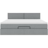  Otomanski krevet s madracem&LED svijetlosivi 180x200cm tkanine | shoptok.hr